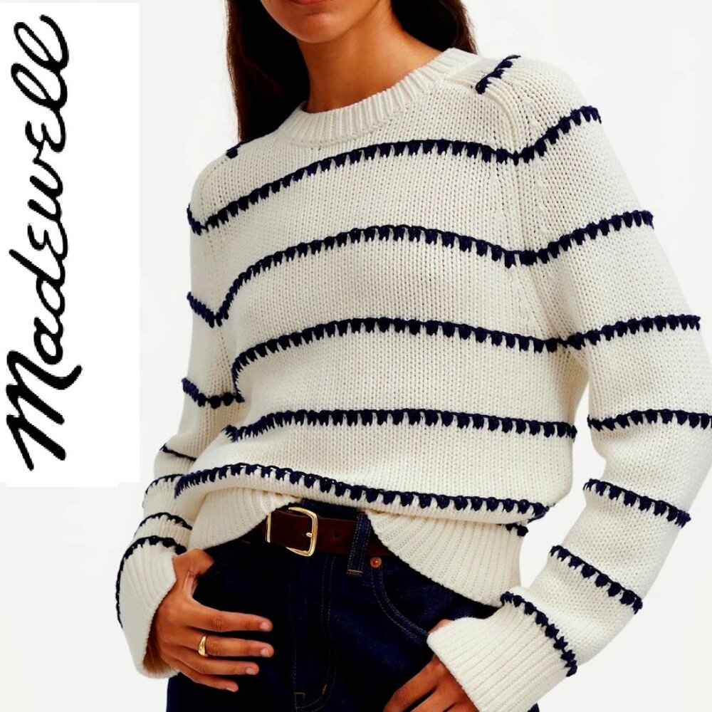 Madewell 100% Cotton Crewneck Sweater